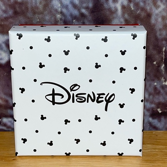 Disney Mickey Mouse Head Gold Tone w/Crystal Large Hoop Earrings NIB - Picture 3 of 5